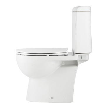 Унитаз-компакт Santek Остин с горизонтальным выпуском с сиденьем дюропласт микролифт белый (1.WH30.2.419)