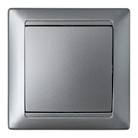 Выключатель Svet Стиль одноклавишный встраиваемый серебро (EV 0365-5118)