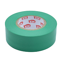 Изолента КМ ПВХ зеленая 19 мм 20 м односторонняя