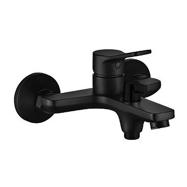 Смеситель для ванны Esko Dubai черный однорычажный с коротким изливом без лейки (DI 54 B)