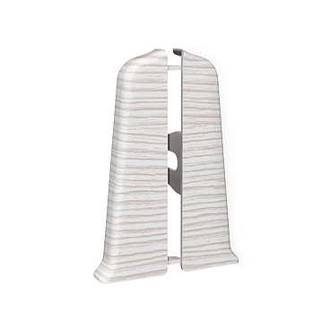 Заглушка торцевая Идеал Деконика 70 мм ясень бьянко левая-правая Г-профиль (2 шт.)