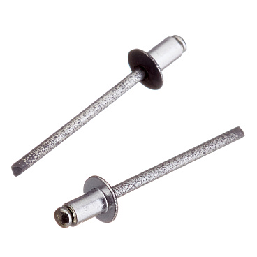 Заклепка вытяжная 4,0x6 мм алюминий/сталь серая RAL 7024 (100 шт.)