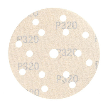 Диск шлифовальный КМ Gold d150 мм P320 на липучку бумажная основа (5 шт.)