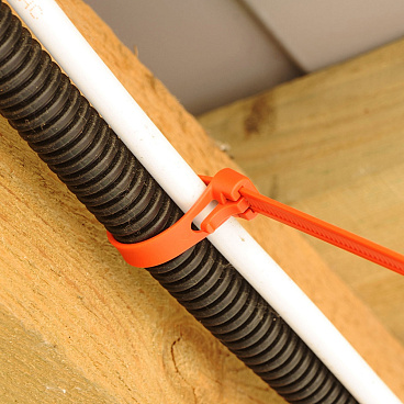 Стяжка кабельная Европартнер 200х7,5 мм многоразовая нейлоновая черная (15 шт.)