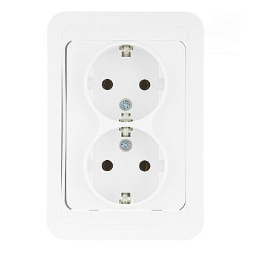 Розетка Makel Mimoza встраиваемая белая (12082)