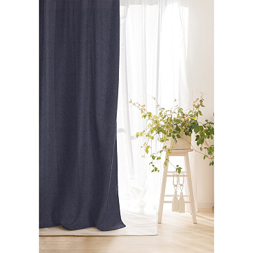 Штора рогожка индиго 165х270 см Волшебная Ночь (797945)