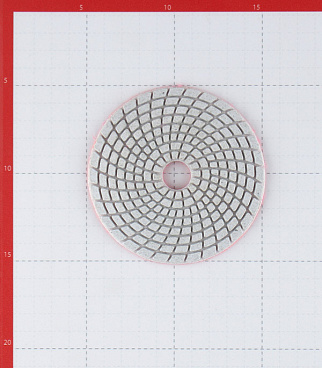Круг алмазный шлифовальный по камню Trio-Diamond гибкий d100 мм P100 для мокрого шлифования