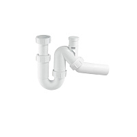 Сифон для мойки McAlpine 1 1/2х40 мм без выпуска с соединением 40 мм (MRSK12V)