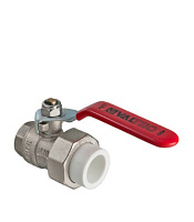 Кран шаровой латунный Valtec 25 мм х 3/4 ВР(г) для полипропиленовых труб с полусгоном (VTp.742.0.02505)