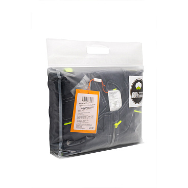 Костюм мужской рабочий Joker Корвет Коттон КБ 1 60-62 рост 170-176 см темно-серый/лимон