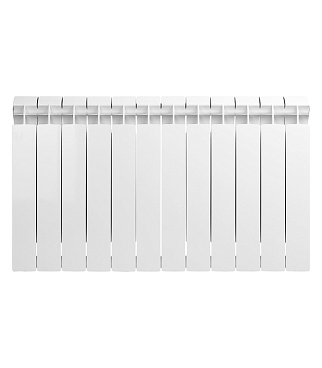 Радиатор биметаллический Global Style Plus 500 мм 12 секций 1" боковое подключение белый