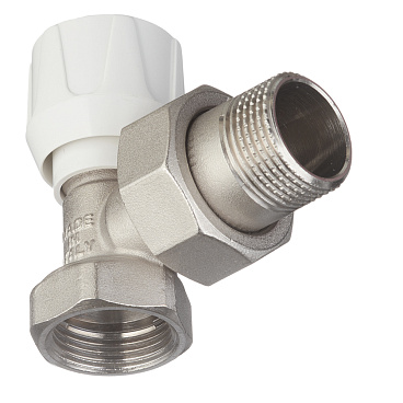 Клапан термостатический угловой Stout 3/4 НР(ш) х 3/4 ВР(г) для радиатора (SVR-2102-000020)