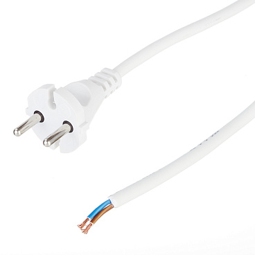 Шнур сетевой с вилкой 7 м ПВС-ВП 2х0,75 кв.мм 6 А Партнер-Электро белый (ЦБ-00013568/4538)