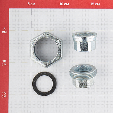 Муфта разъемная Gebo Platinum (330-5V) 3/4 ВР(г) х 3/4 ВР(г) с накидной гайкой чугунная оцинкованная