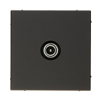 Розетка телевизионная Systeme Electric ArtGallery встраиваемая карбон 1DB (GAL001091)