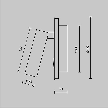 Настенный светильник (бра) Maytoni C176-WL-01-6W-W