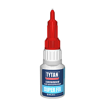 Клей цианоакрилатный Tytan Eurowindow Super Fix секундный прозрачный 20 г на блистере