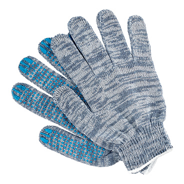 Перчатки х/б 4 нити с ПВХ покрытием графит 9 (XL) (5 пар)