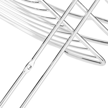 Полка для ванной ЧМЗ Стамбул угловая трехъярусная 222х222х720 мм металл хром (501-006-01)