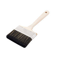 Кисть плоская смешанная щетина деревянная ручка Wenzo Wood 100х18 мм для антисептиков