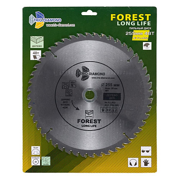 Диск пильный по дереву Trio-Diamond 255х30х2 мм 48 зубьев (FLL832)