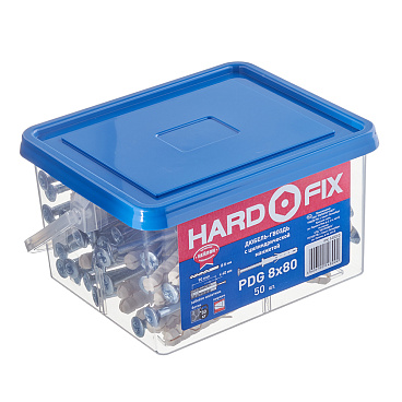 Дюбель-гвоздь Hard-Fix 8x80 мм цилиндрическая манжета нейлон (50 шт.)