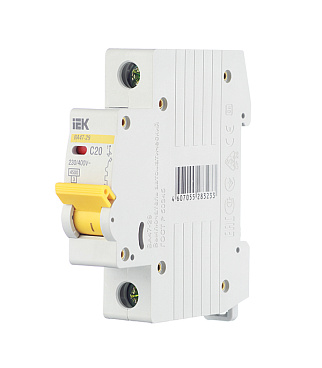 Автоматический выключатель модульный IEK Karat ВА 47-29 1P 20А тип C 4,5 кА 230/400 В (MVA20-1-020-C)