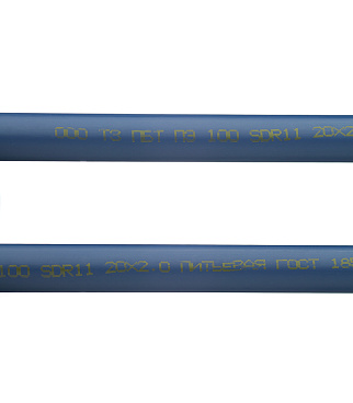 Труба ПНД ПЭ-100 для систем водоснабжения d20 SDR11 синяя премиум