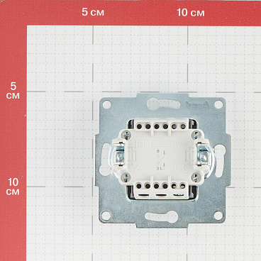 Выключатель Lezard Karina одноклавишный встраиваемый белый (707-0288-100)