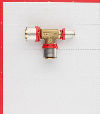 Тройник Tiemme 26(пресс) х 26(пресс) х 16(пресс)