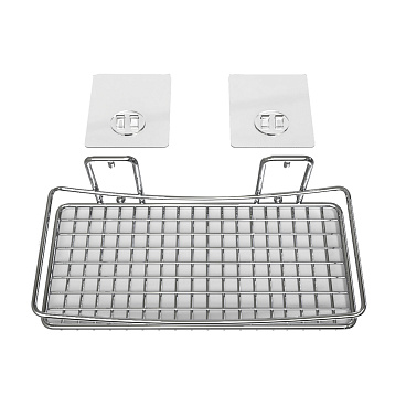 Полка для ванной Kleber Lite 250х145х120 мм металл/силикон хром (KLE-LT032/8563)