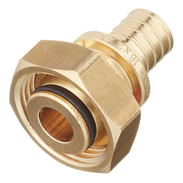 Соединитель прямой Stout 16 мм х 3/4 ЕК с накидной гайкой латунный (SFA-0034-001634)