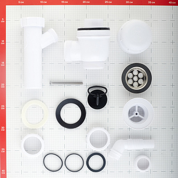 Сифон для раковины и мойки McAlpine 1 1/2х40 мм с выпуском d70 мм (MRSK3)