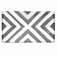 Коврик для ванной черный 80х50 см Delphinium Линия (103377)