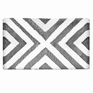 Коврик для ванной черный 80х50 см Delphinium Линия (103377)