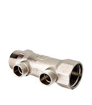 Коллектор Valtec 1 ВР(г) х 2 выхода 1/2 НР(ш) х 1 НР(ш) (VTc.500.N.0602)