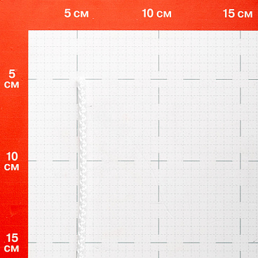 Шнур вязаный полипропиленовый 8 прядей белый d4 мм