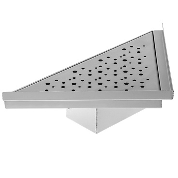 Трап душевой горизонтальный Ore Т2 с гидрозатвором 250х250х355 мм d40 мм решетка из нержавеющей стали