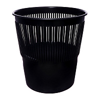 Корзина для мусора Calligrata Микс 10 л пластик черная