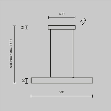 Подвесной светильник Maytoni P010PL-L23B4K