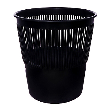 Корзина для мусора Calligrata Микс 10 л пластик черная