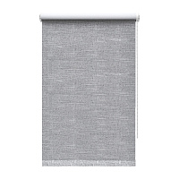 Рулонная штора блэкаут 180х175 см Decofest Каролина серая