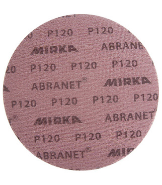 Диск шлифовальный Mirka Abranet d225 мм P120 на липучку сетчатая основа (3 шт.) (5422302512)