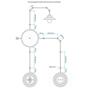 Выключатель Bironi Лизетта одноклавишный накладной слоновая кость ретро (B1-201-211)