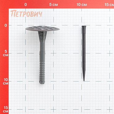Дюбель для теплоизоляции Tech-Krep 10х100 мм пластиковый гвоздь (100 шт.)