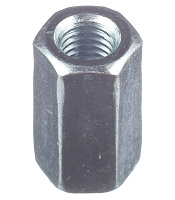 Гайка соединительная оцинкованная М10 х30 мм DIN 6334 (1 шт.)
