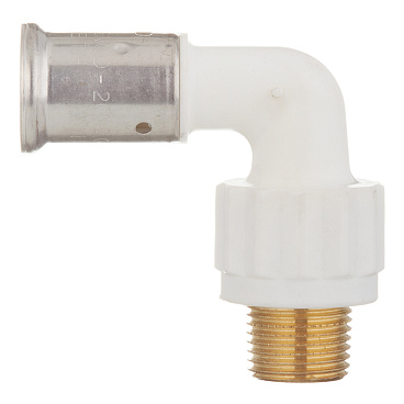 Угол Henco (5PKW-2004) 20(пресс) х 1/2 НР(ш) PVDF белый