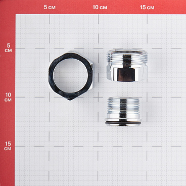 Американка прямая 1 ВР(г) х 1 НР(ш) хром латунная