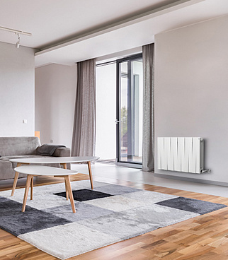 Радиатор биметаллический Royal Thermo Piano Forte 500 мм 6 секций 1" боковое подключение 591х480 мм белый