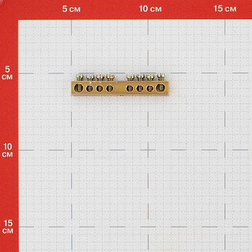 Шина нулевая без изолятора EKF PROxima PEN 6х9 мм 8 отверстий крепеж по центру (sn0-63-08-r)